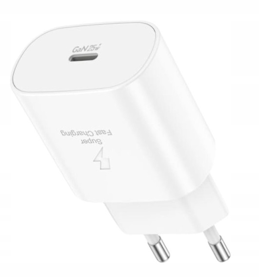 gsmStyle USB 3.1 typ C nástenná nabíjačka, USB typ C pre Apple 3000 mA 3 V nástenná nabíjačka Cube 25W FAST QC #384 biela